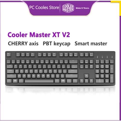 Cooler Mster XT V2 Mechanical keyboard PBT keycap cherry axis Intelligent master Mechanical keyboard for PC gamers