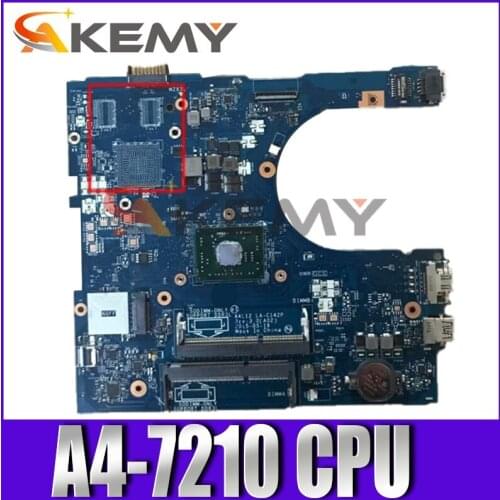 For DELL Inspiron 5555 A4-7210 AM7210 Laptop Motherboard AAL12 LA-C142P CN-0799KM 0799KM DDR3 Notebook Mainboard