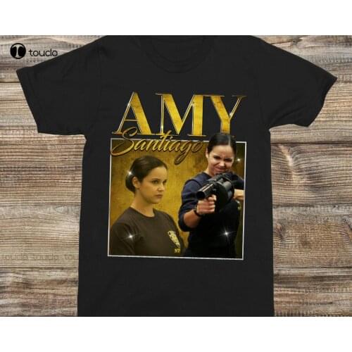 Amy Santiago Brooklyn 99 Melissa Fumero 90S T-Shirt MenS Casual Shirts Cotton Tee Shirts S-5Xl Unisex
