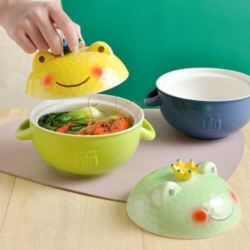 Japanese style instant noodles ceramic household bowl student dormitory creative soup ramen ceramic rice bowl