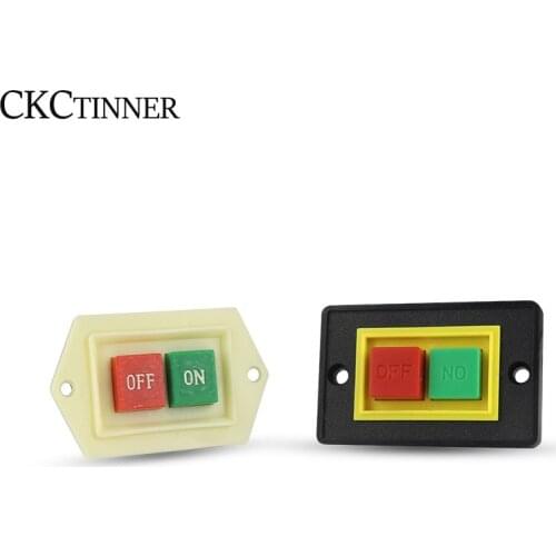 Press Button Switch LC3-5 10A/ 380V QCS1 Press Button Switch Bench Drill Press Switch Start Button Self-Locking Push Button