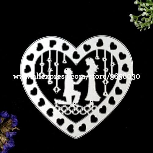 Metal Die cutting Dies For DIY Scrapbooking Photo Album Decorative Embossing Folder Stencil Love Heart 8072419