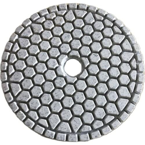 5PCS 4 inch 100mm Abrasive Wet Diamond Polishing Pads Kit Wet For Granite Stone Concrete Marble Polishing Use Grinding Discs Set