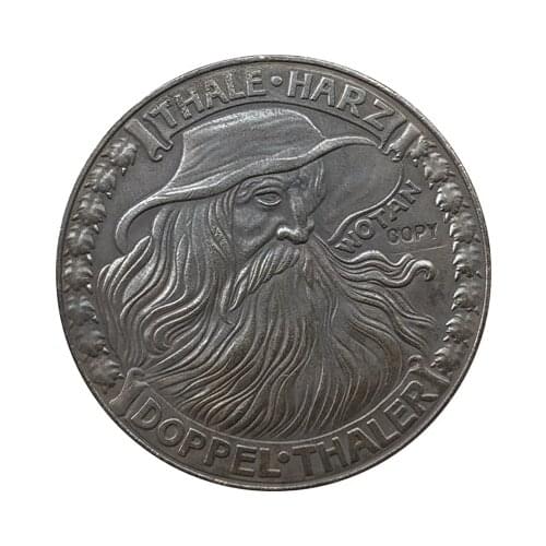 German 1923 6 Mark coin copy 38.3mm