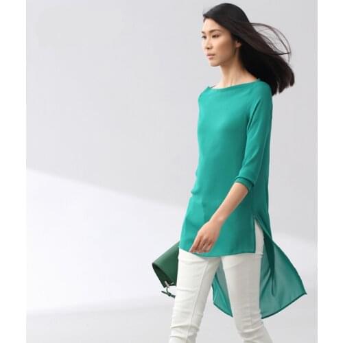 New arrival pullover solid color chiffon shirt top female,larger size 4XL 5XL blusas femininas,Women shirts,vestido de festa