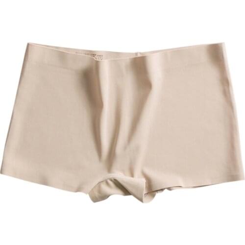 New Styles Womens Panties Ice Silk Woman Refreshing Boyshort Ma'am Underpants White Beige Black