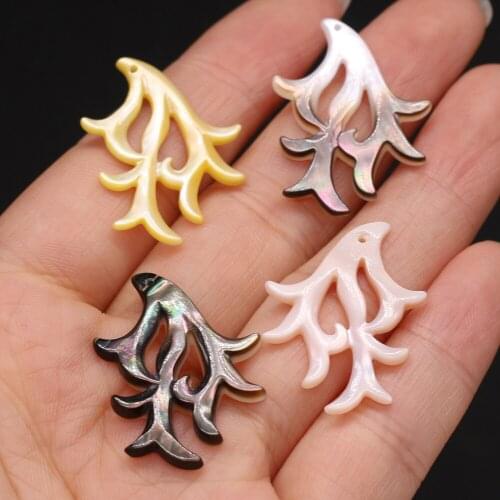 Natural Seawater Shell Pendant Mother Of Pearl Fish-Shaped Small Pendant For Jewelry Making DIY Necklace Earring Accessory