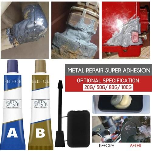 40/25g Industrial Heat Resistance Cold Weld Metal Repair Paste-Metal Scratch Repair Double Pipe Casting Agent