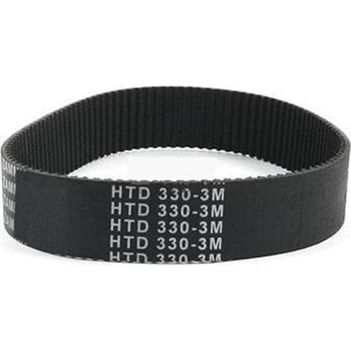 Closed-Loop Transmission Timing Synchronous Belt, 174mm Girth, 9mm/10mm/15mm/20mm Width, 3mm Pitch, HTD3M 174 58 Arc Tooth