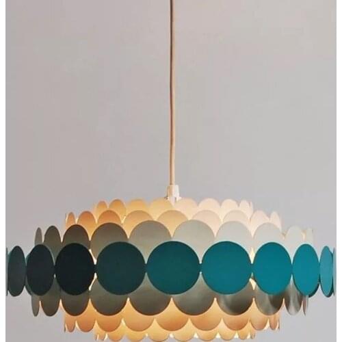 Modern Parlor Led Pendant Lights Red/Blue 110V 220V Restaurant Bedroom Hall Hanging Light Fixture Nordic Hanglamp Home Loft Deco