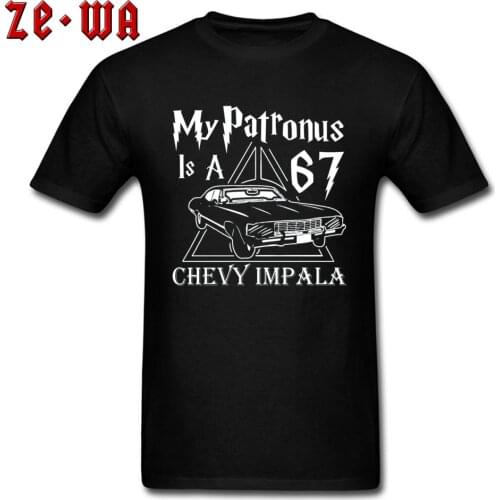 SUPERNATURAL PATRONUS T Shirt Mens Autumn Tops & Tees The last of us Printed On Tops Shirts 100% Cotton Father Tshirts