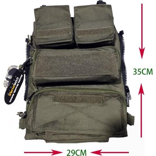 Outdoor Tactical Modular Vest Zipper Back Cover TC0183