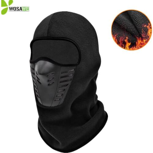 Winter Sport Cycling Caps Headwear With Activated Carbon Filter Face Cover Ski Bicycle Motocycle Fleece Head Masks Cap Hat