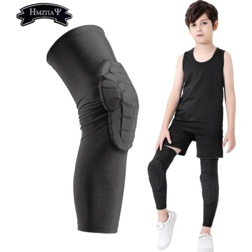 1Pcs Knee Sleeve Leg Sleeves Braces Basketball Kids Childrens knee Pads Honeycomb Knee Protector Cycling Skateing Kneepad