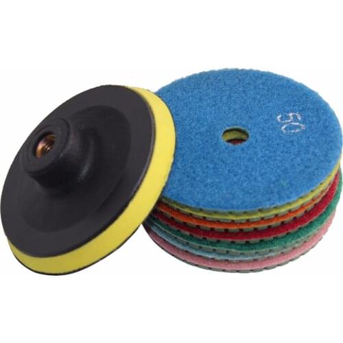 10 Pcs/lot 4 Inch/100mm Wet Polishing Pads for Stone Concrete Marble Tool Diamond Tools