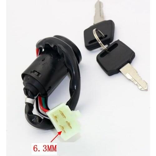 4 Wire Ignition Key Barrel Switch 50cc 110cc 125cc 250cc PIT Dirt Bike ATV