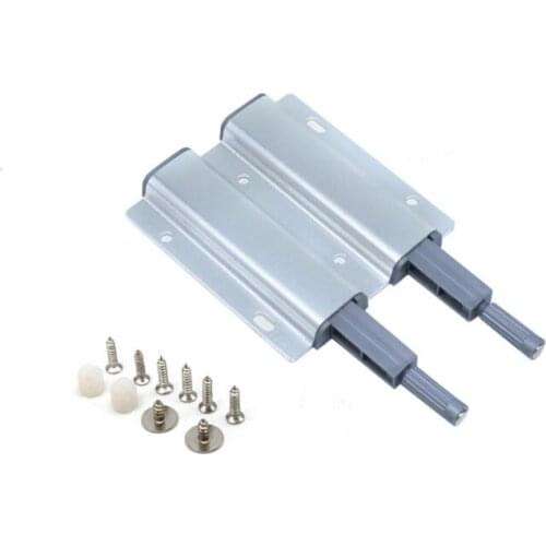 5pcs/lot Aluminum Alloy Double Cabinet Kitchen Door Stopper Magnetic Push to Open Touch Damper Buffers For Furniture Hardware