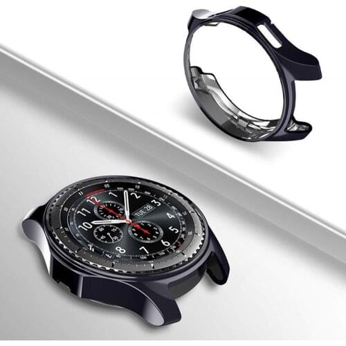 Case For Samsung Gear S3 frontier 22mm 20mm smart watch accessories Galaxy Watch band 46mm 42mm plating TPU Protective Cover