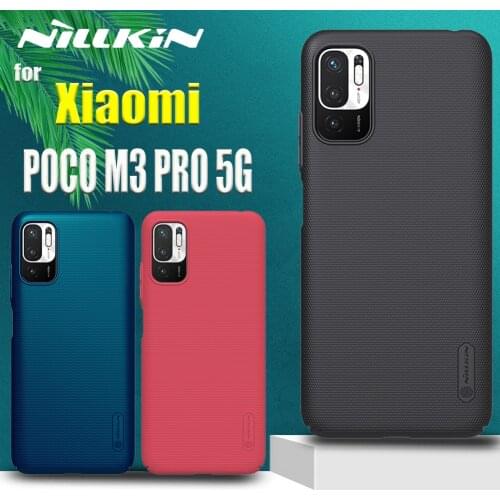 POCO M3 PRO 5G Case Nillkin Frosted Shield Hard PC Plastic Shockproof Phone Back Cover for Xiaomi POCO M3 PRO 5G Coque