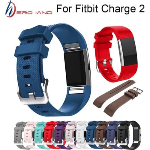 For Fitbit Charge2 Watchband Smart Watch Clock Smart Bands Replacement Sports Silicone Bracelet Strap Band For Fitbit Charge 2
