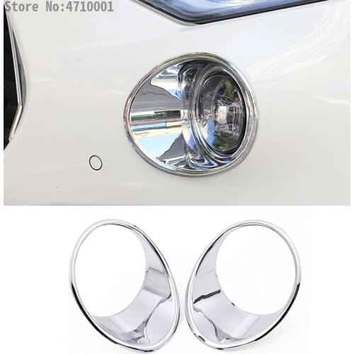 For Maserati Levante 2016 2017 Car-Styling Car Head Front Fog Light Lamp Decoration Cover Trim Stickers Accessories 2pcs