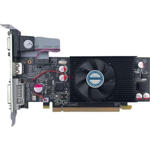 GT610 1GB DDR3 Chipset Video Graphics Card For PC And LP Case Video Memory Cabinet PCI-E Dual Screen Graphics Card