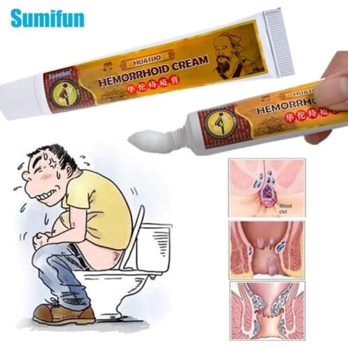 2pcs Hemorrhoids Ointment Crack Anal Internal & External Anal Fissure Painkiller Herbal Cream Pain Relief Medical Plaster D2433