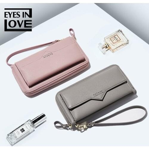 Fashion Women Wallet High Capacity Letter Bags Cell Phone Pocket Portable Girls Purse Card Holder Female Standard Wallets
