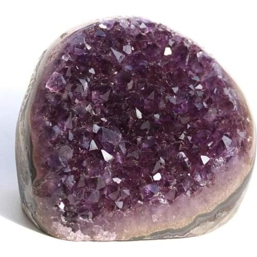 MOKAGY Raw Natural Amethyst Quartz Crystal Geode Rough Stone 500g-600g 1pc