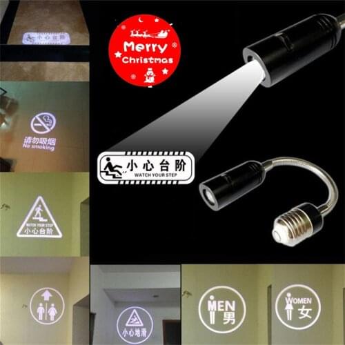 GYLBAB e27 Logo projection indoor House number sign guide symbol mark indicator advertising gobo custom door plate welcome