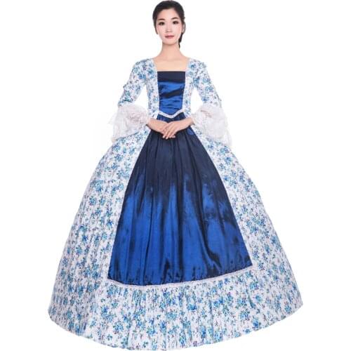 New Holiday Marie Antoinette Dress Gothic Period Medieval Dresses Renaissance Vintage Ball Gown Renaissance Outfits Male