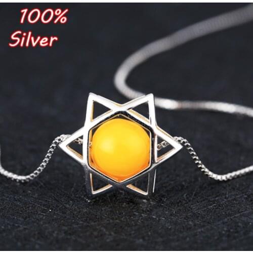 9mm 100% 925 Sterling-Silver Color Pendant empty care DIY inlaid amber wax turquoise pendant care female models inlaid beads