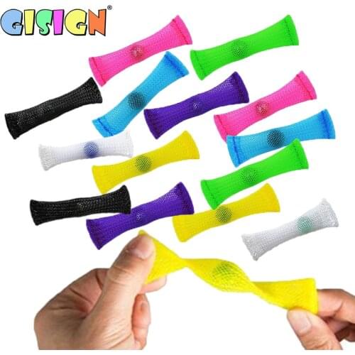 Sensory Marbles Ball Fidget Toys Relieve Set Autism Adhd Anxiety Edc Stress Relief Hand Braided Mesh Easy Bend Marble Kids