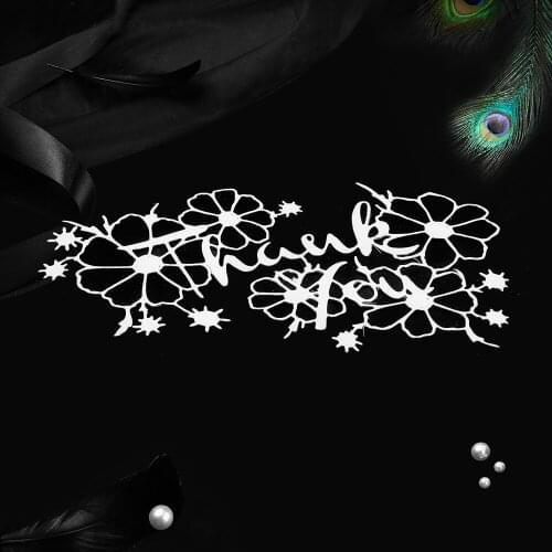 Thank You Letter Dies Metal Cutting Dies for Scrapbooking Die Cut Stitch Craft Dies Troqueles New Die for 2019 Stencil