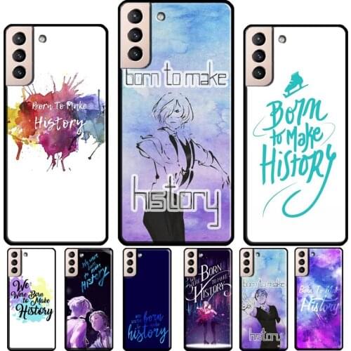 Born to make History Silicone Case For Samsung Galaxy S21 S20 FE S8 S9 S10 Plus Note 10 9 Note 20 Ultra Coque