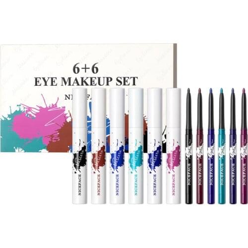 Eyelash Mascara Eyeliner & Mascara Set New Waterproof Eyeliner Pencils And Mascara Natural Lasting Fast-dry Beauty Makeup