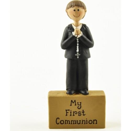 My First Communion Decoration Boy Cake Topper Accessories Ark of the Covenant Holy Gift Resin Figurines Home Decor