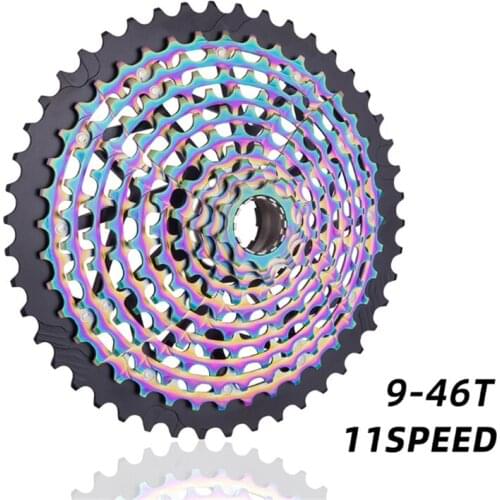 ZTTO Ultralight 363g Steel Durable Ultimate MTB 11 Speed 9-46T Rainbow Cassette XD bike bicycle freewheel