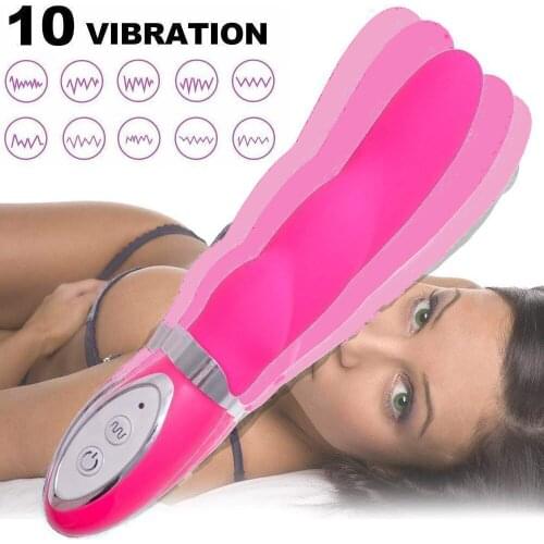 Vibrating Silicone Clitoris Stimulation G Spot Dildo Anal Vagina Massager Clitoral Nipple Stimulator Vibrator Sex Toys For Woman