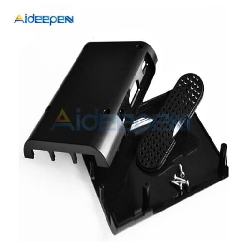 1Pcs Black ABS Plastic Case Box Cover Shell Enclosure For Raspberry Pi 2 3 Model B Plus 3B 3B