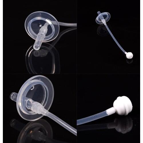 1PCS Transparent Food-grade silicone Bottle Straw Set for Newborn Baby Bottle Accessories High Quality Safety