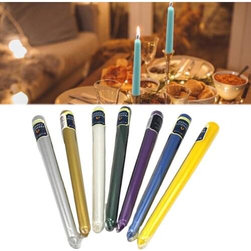 10 Inch 12PCS Dripless Taper Candle European Classic Long Stick Scented Candle Smokeless Candle For Birthday Romantic Decor