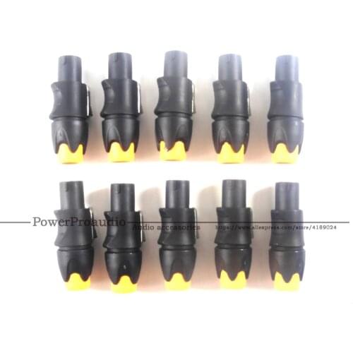 10pcs/lot use for NL4FC Professional 4-core Speakon connector speaker plug Orange