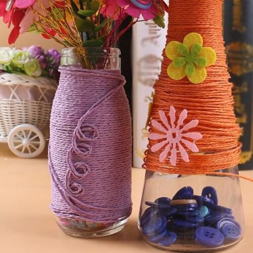 12 Rolls Natural Paper String Paper String Ribbon Craft Cord Rope for Arts Crafts DIY Gift Wrapping Packing Decoration