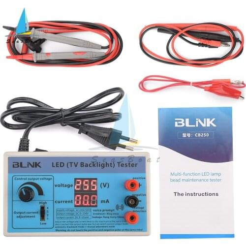 AC220V LED Lamp Bead Backlight Repair Tester Adjustable Current Voltage Tool LED Beads Lamp Panel Test Tool Output 0-240V