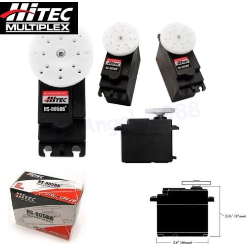 Original Hitec HS-805BB+ 152g / 24.7 kg / .14 sec major high torque servo / HS-805BB Analog Servo