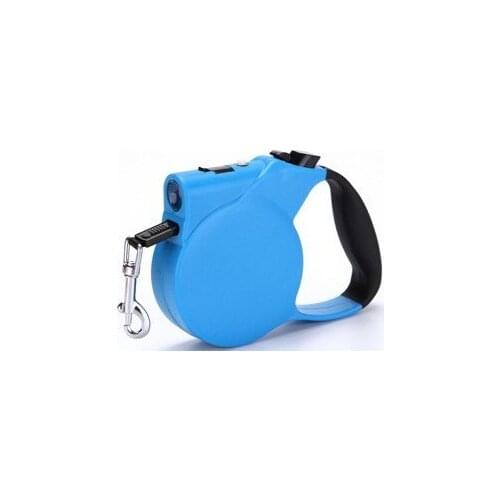 Lighted Roller Automatic Dog Collar 3 Meters Blue