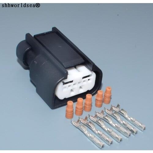 Worldgolden 6 Pin 0.6mm Automotive Rear View Camera Plug Waterproof Electrical Connector For Ford Focus