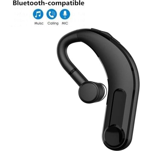 M21 Bluetooth-compatible Headset 5.0 Handsfree Earpiece Noise Reduction Wireless Earphones With Dual HD Mic For IPhone Android
