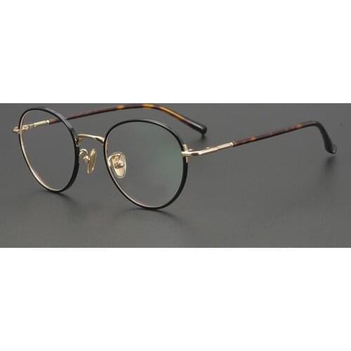 Brand Designer Oval-shaped Glasses Frame Men Women Acetate High Quality Japanese Handmade Eyeglasses Literary Spectacles